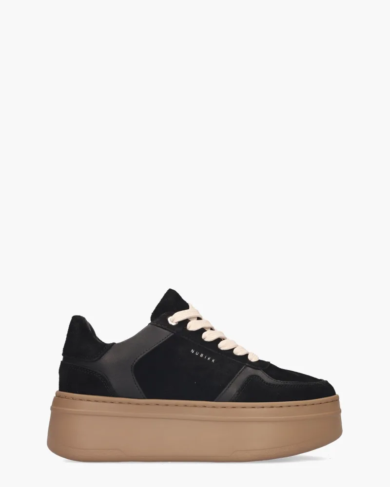 Nubikk Bayou Platform, sneakers voor dames in zwart