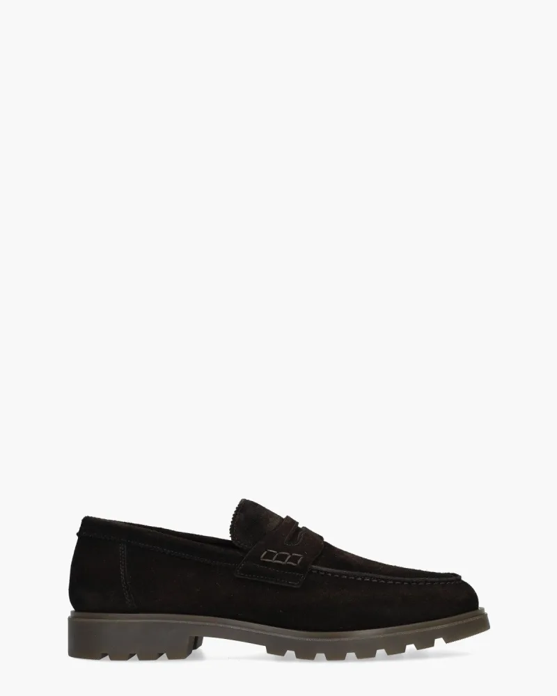 Giorgio 93912, instappers & loafers voor heren in donkerbruin