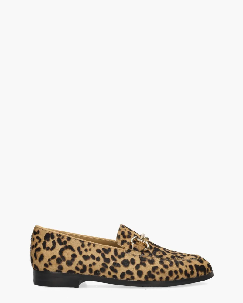 Di Lauro Laure, instappers & loafers voor dames in bruin/zwart