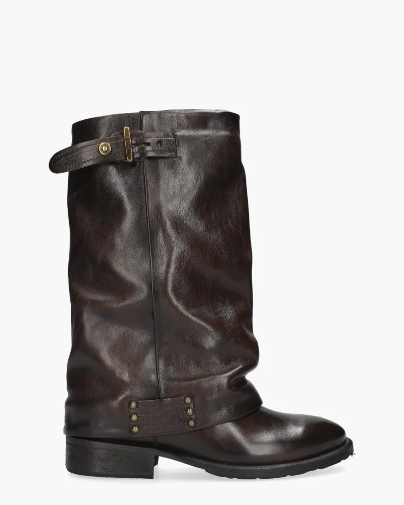 A.s. 98 C14305, laarzen voor dames in donkerbruin
