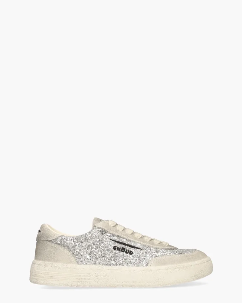 Ghoud Lido Low, sneakers voor dames in grijs/zilver