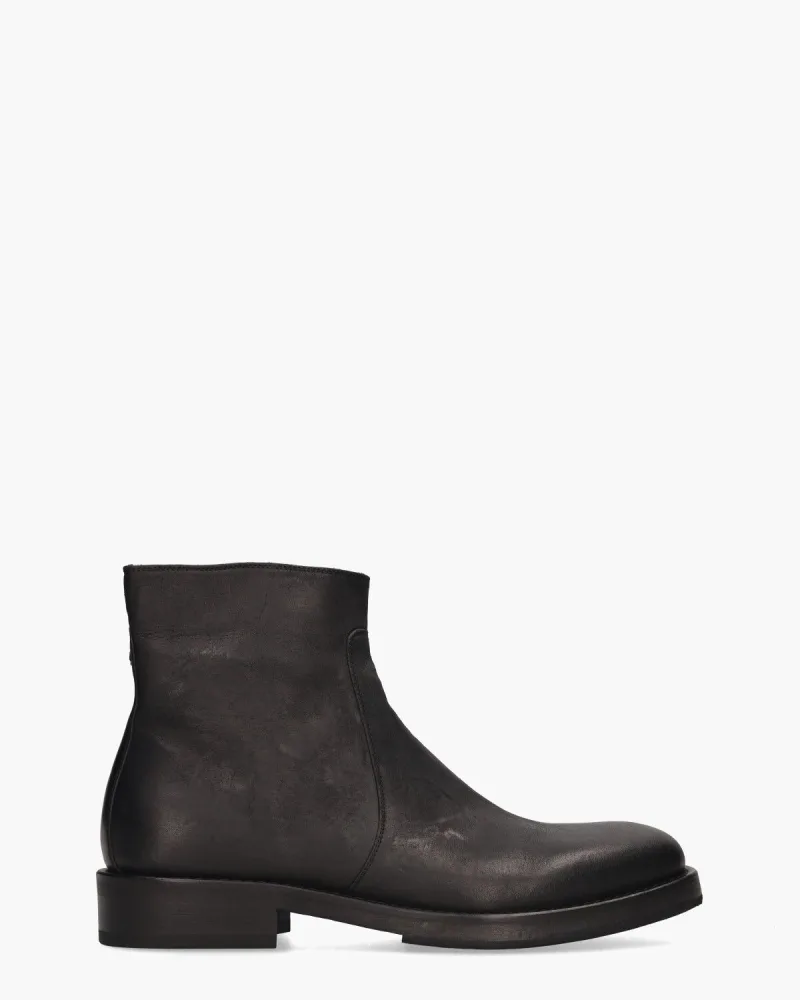 Fabrizio Silenzi 3007, enkellaarsjes & boots voor heren in zwart