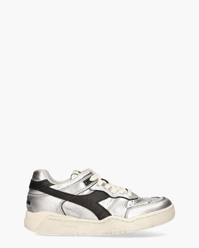 Diadora Heritage B.560 Metallic, sneakers voor dames in zilver