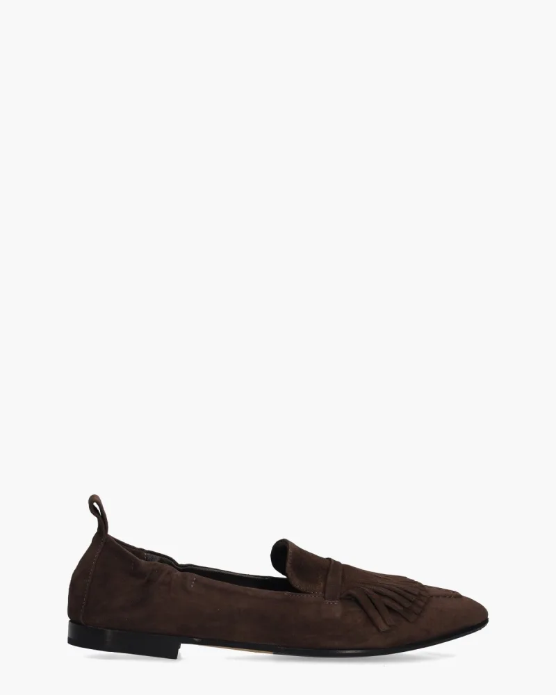 Pomme D'Or Grace 1323, instappers & loafers voor dames in donkerbruin