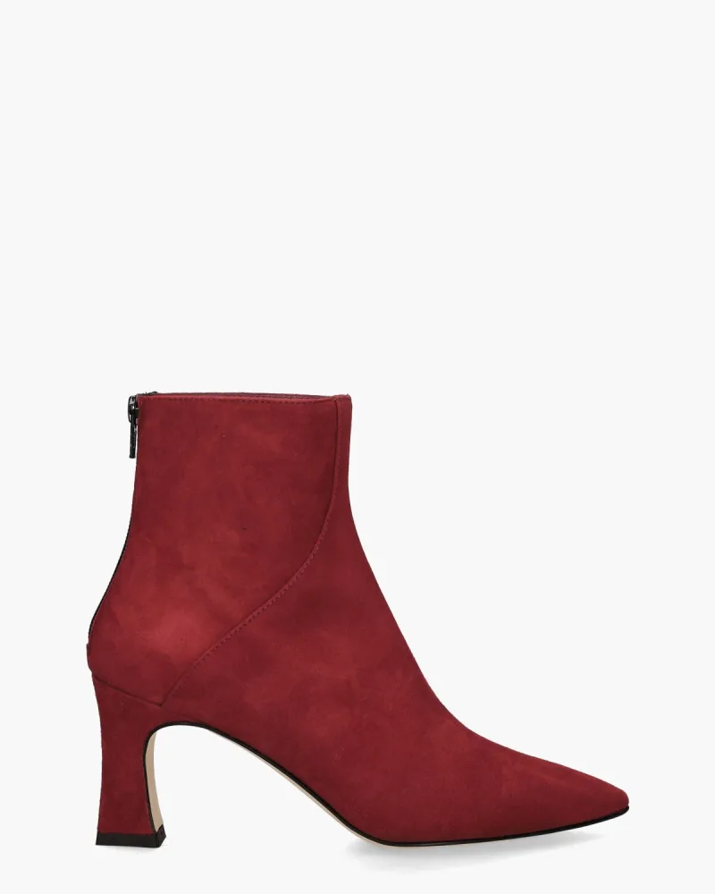 Lilian 12145, enkellaarsjes & boots voor dames in rood