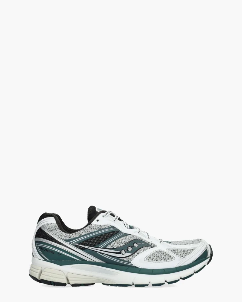 Saucony ProGrid Guide 7, sneakers voor heren in wit/groen