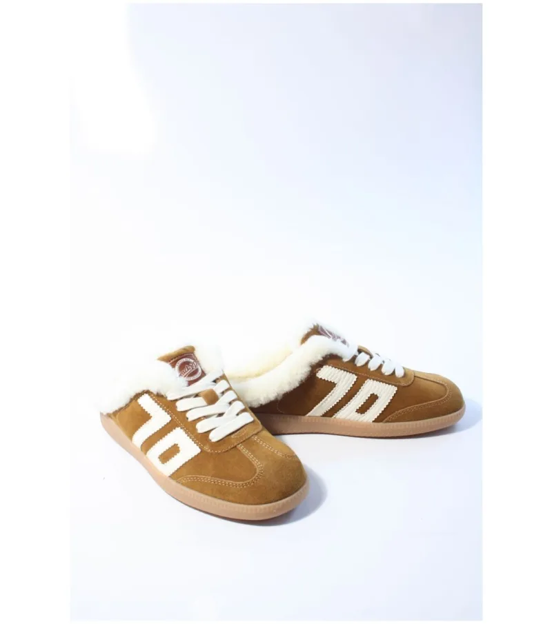 Back 70 Easter Fur Lined, slippers voor dames in bruin, foto 2 van 2