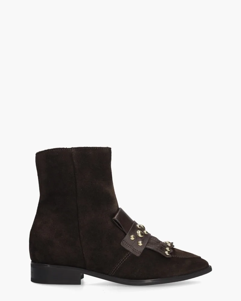 Gioia Alessandra, instappers & loafers voor dames in donkerbruin