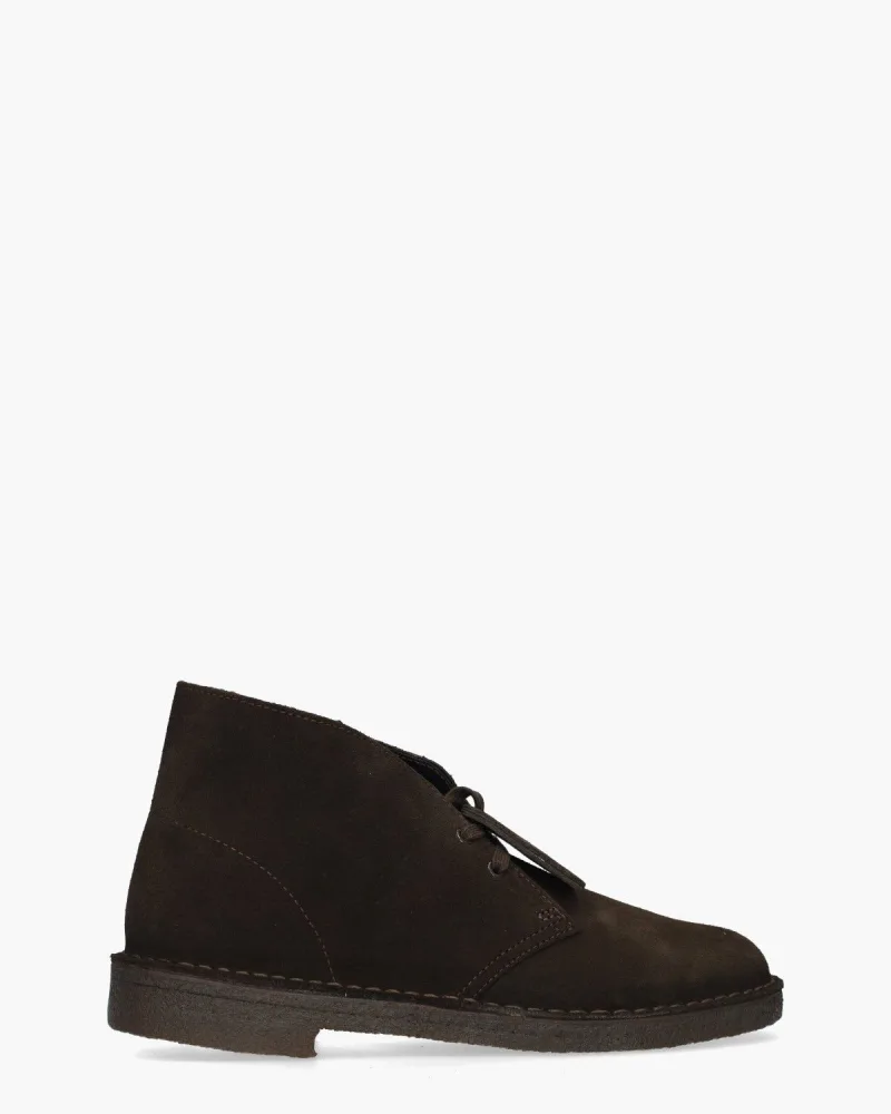 Clarks originals Desert Boot, enkellaarsjes & boots voor heren in donkerbruin