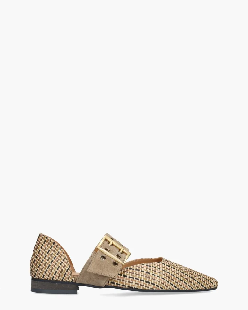 Gioia Waiel /Multi 's, ballerina's voor dames in beige