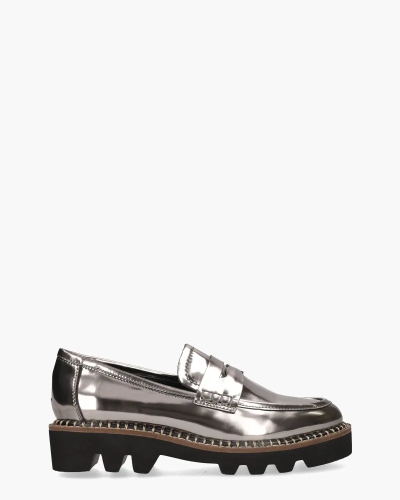 Di Lauro Pearl, instappers & loafers voor dames in zilver