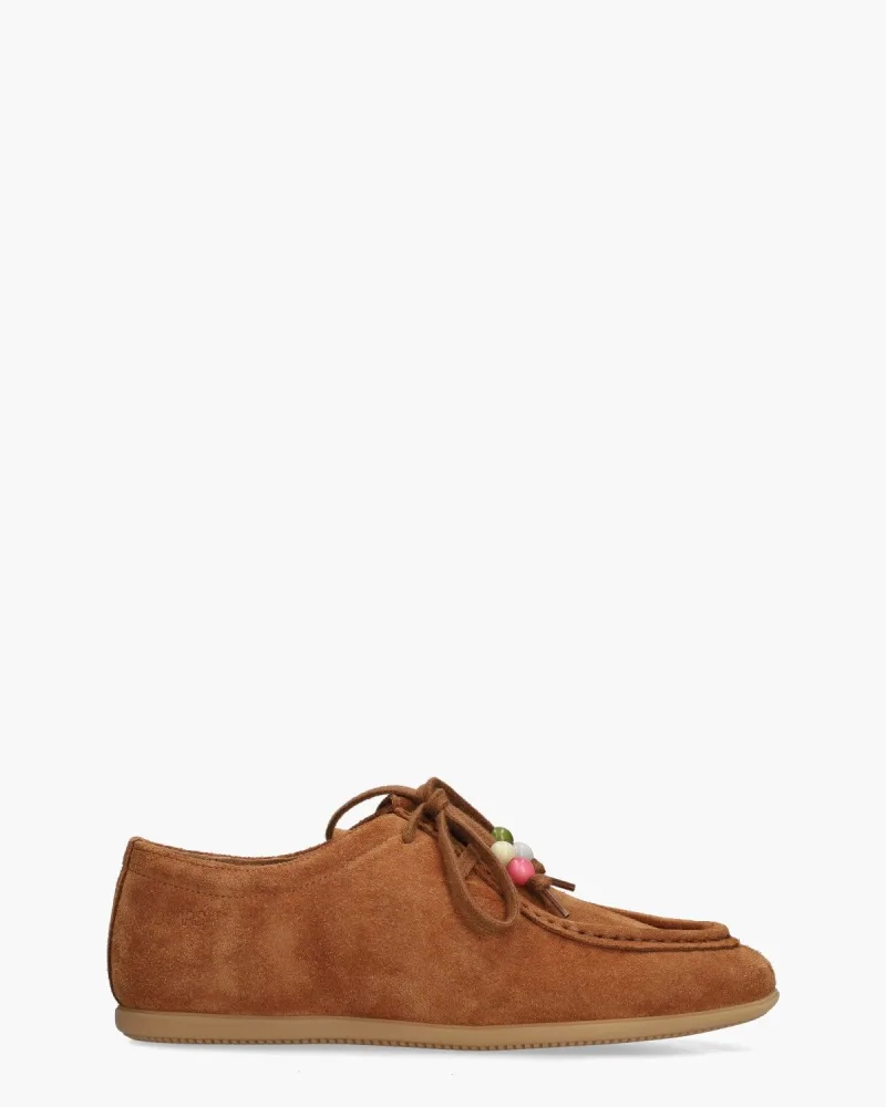 DWRS Label Laval, veterschoenen voor dames in bruin