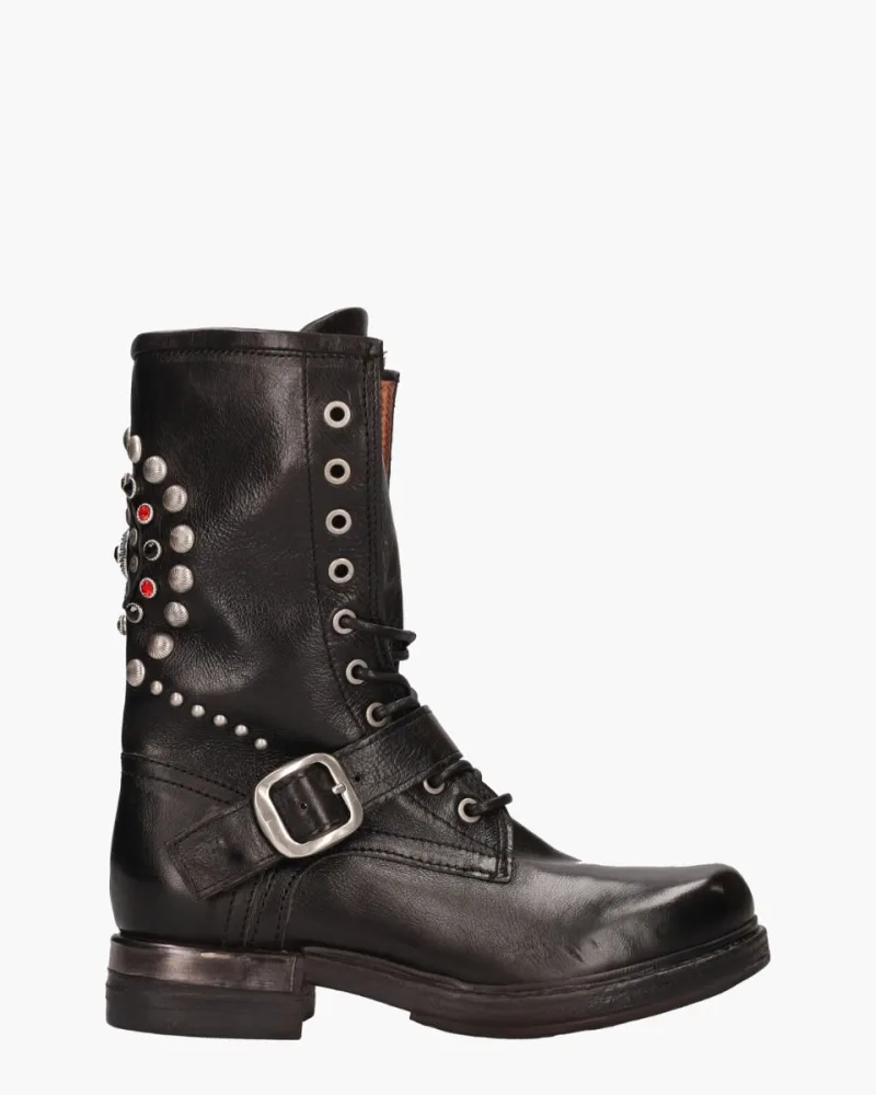 A.s. 98 B80212, enkellaarsjes & boots voor dames in zwart