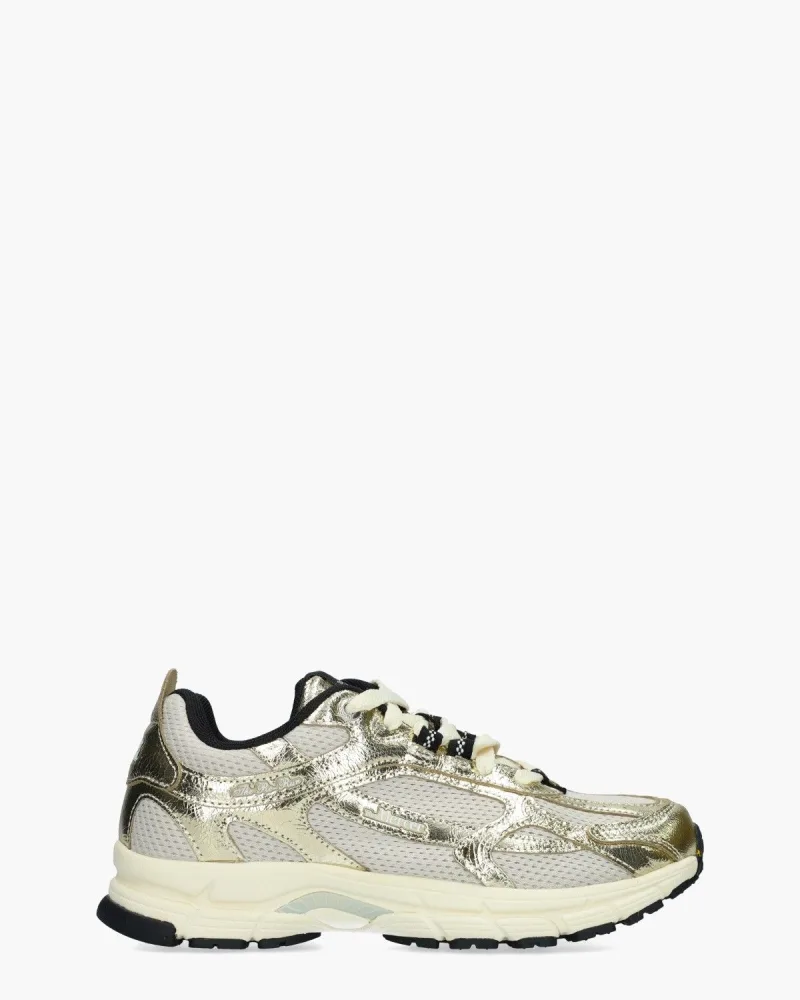 Mercer Amsterdam The Re-Run Cracked, sneakers voor dames in goud