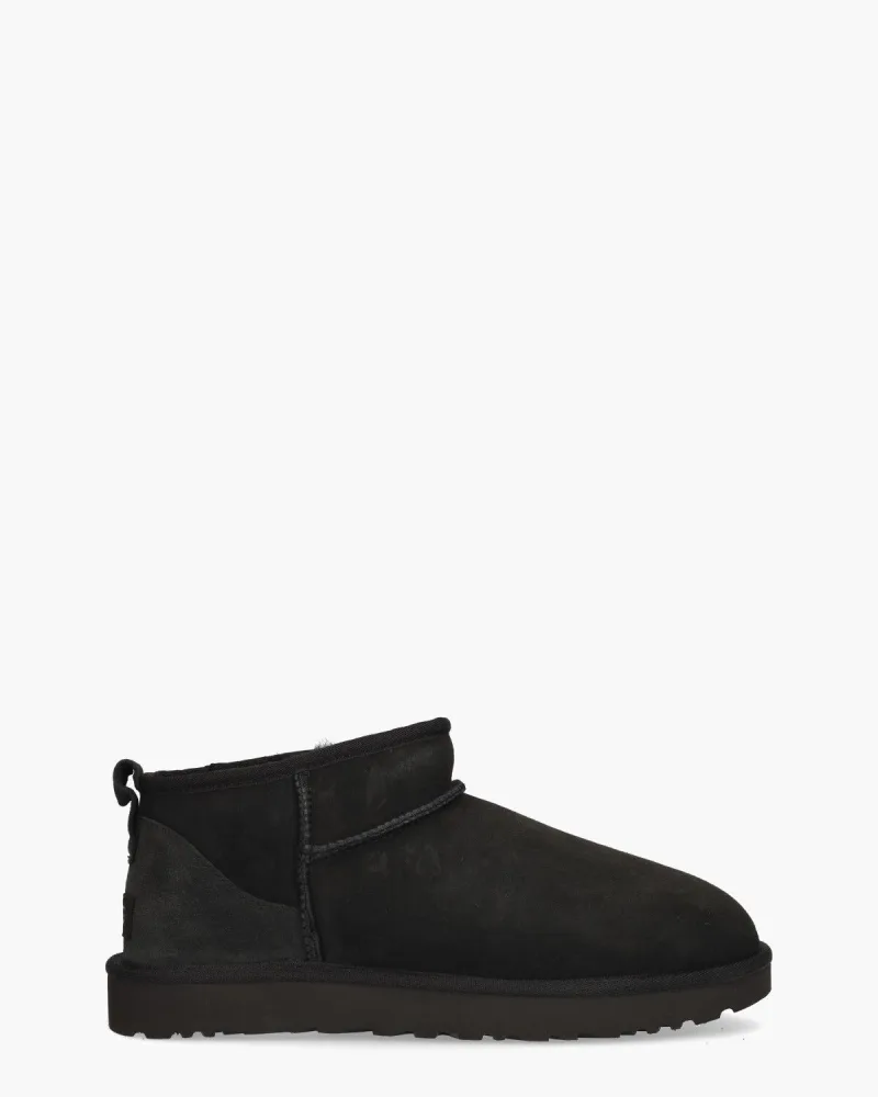 UGG Classic Ultra Mini Boot, enkellaarsjes & boots voor dames in zwart, foto 2 van 2