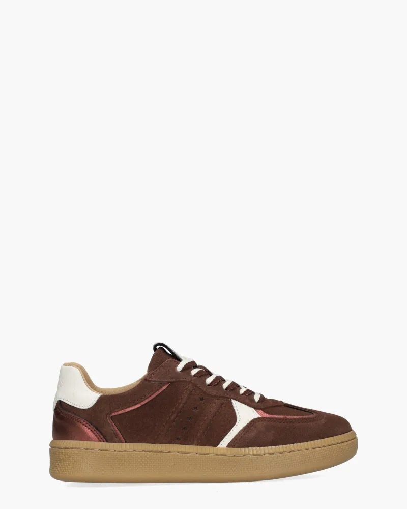 DWRS Label Mirabel Bordeauxrood, sneakers voor dames in rood