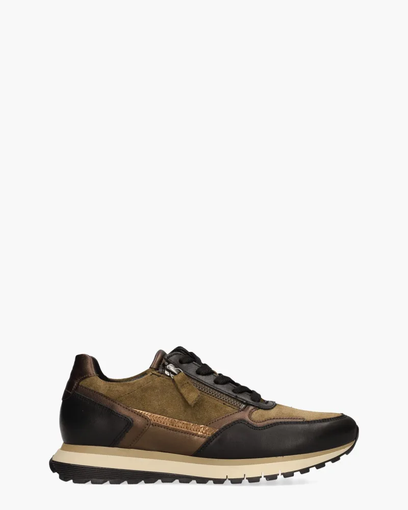 Gabor 76.378.41, sneakers voor dames in zwart