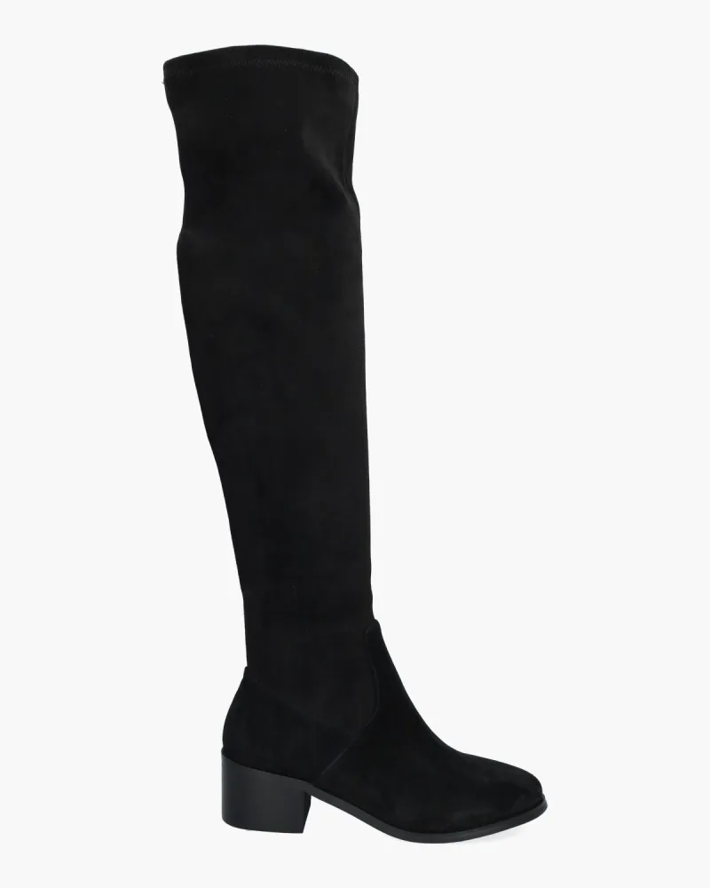 Di Lauro Belinda Overkneeboots, enkellaarsjes & boots voor dames in zwart