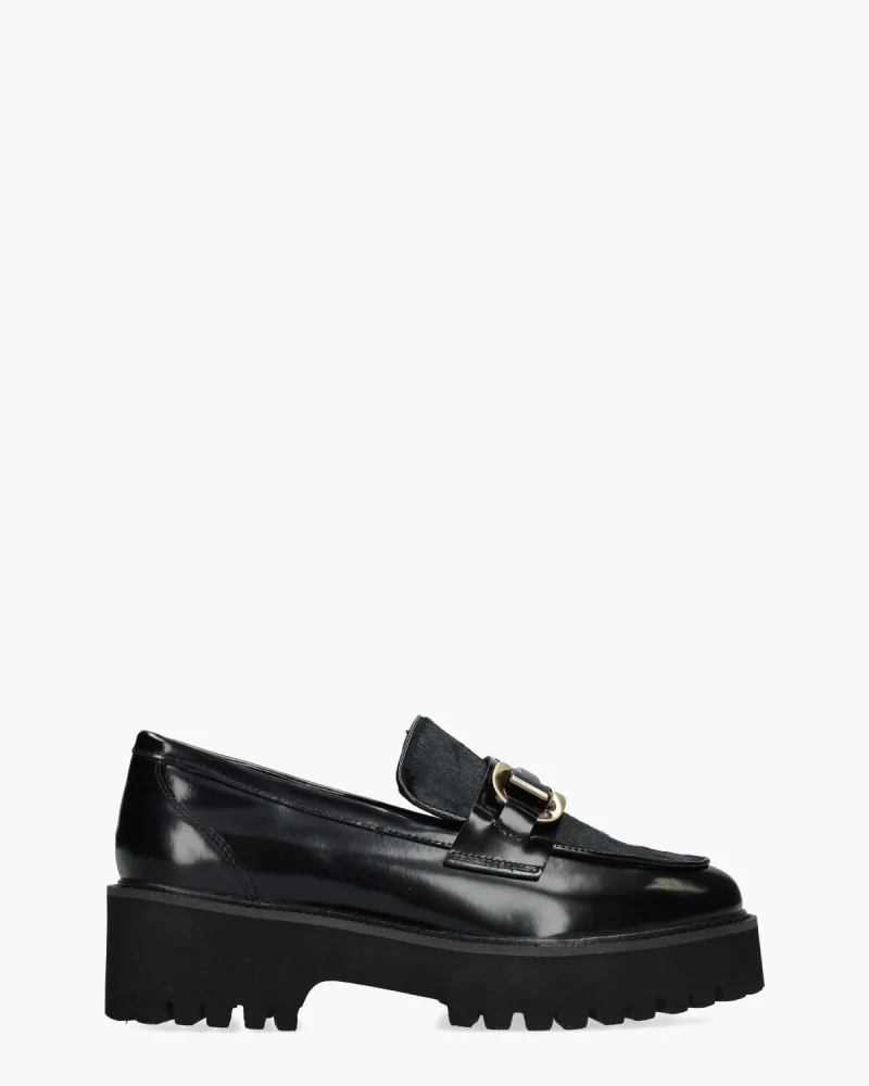 Gioia Ylonka, instappers & loafers voor dames in zwart