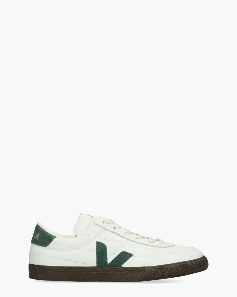 VEJA Panenka Leather, sneakers voor dames in wit/groen