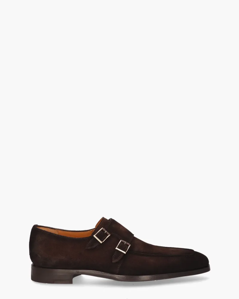 Magnanni 23696, nette schoenen voor heren in donkerbruin