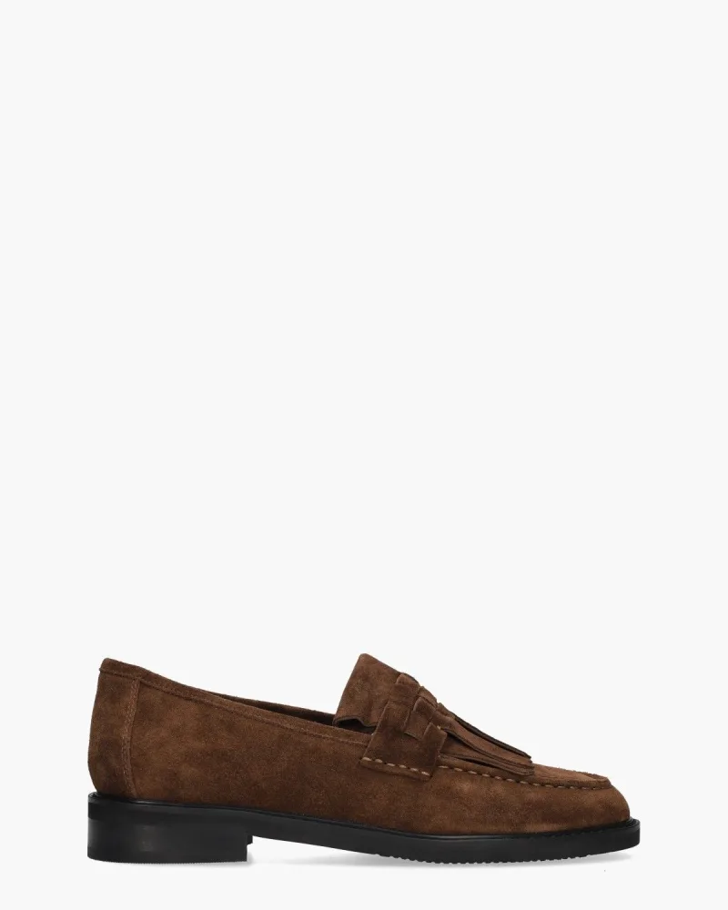 Di Lauro Si Elena, instappers & loafers voor dames in bruin