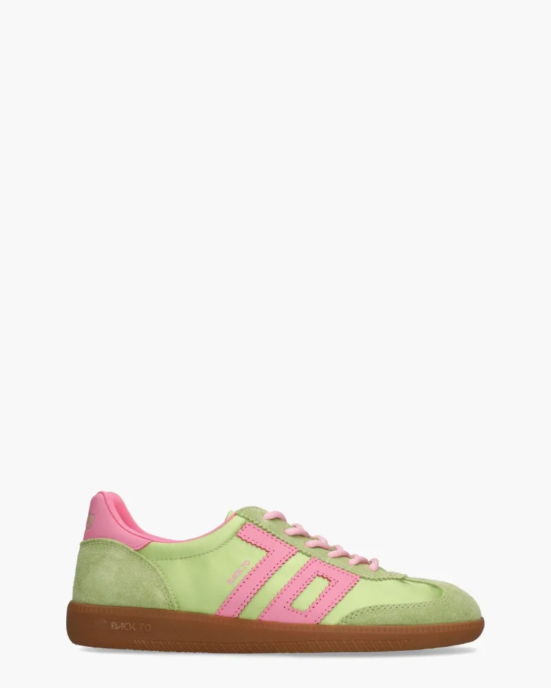 Back 70 Ghost Satin, sneakers voor dames in groen/roze