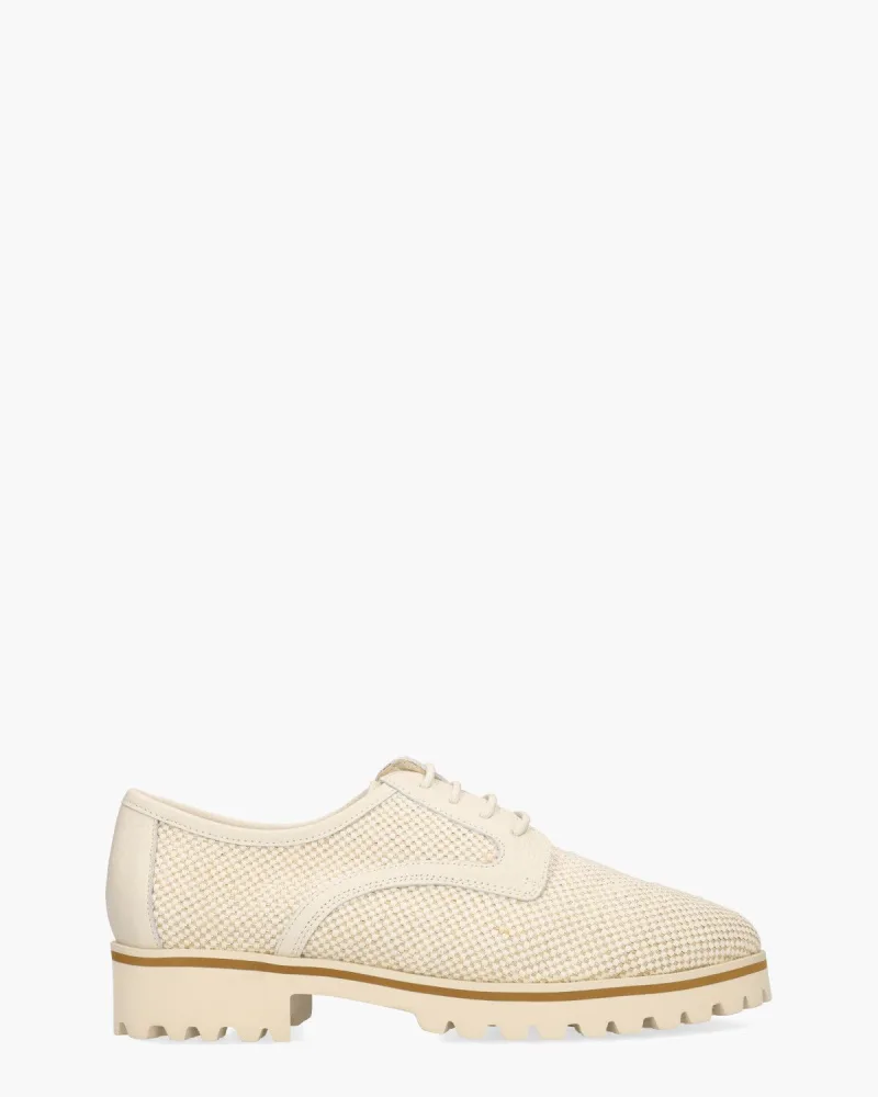 Gioia Stilan Widaliz, veterschoenen voor dames in beige
