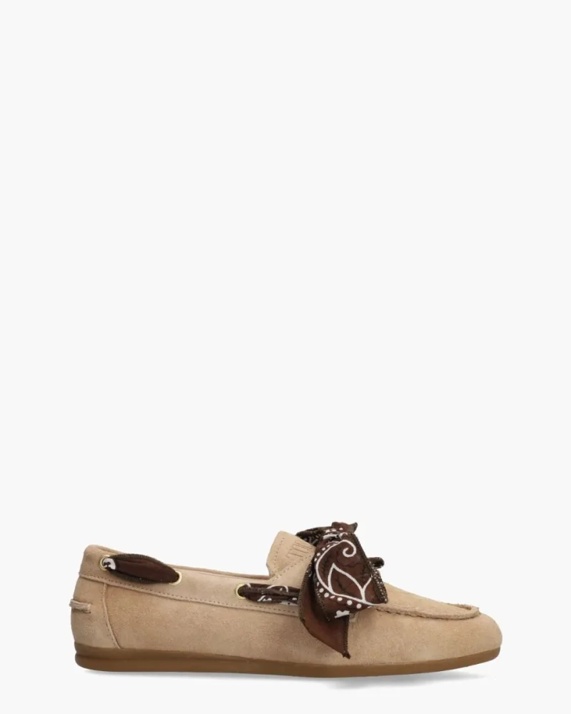 Toral Nahua Bandana, instappers & loafers voor dames in beige