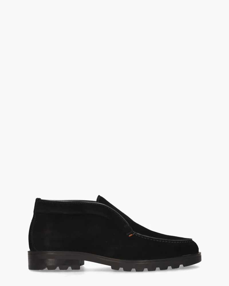 Santoni 17823, instappers & loafers voor heren in zwart