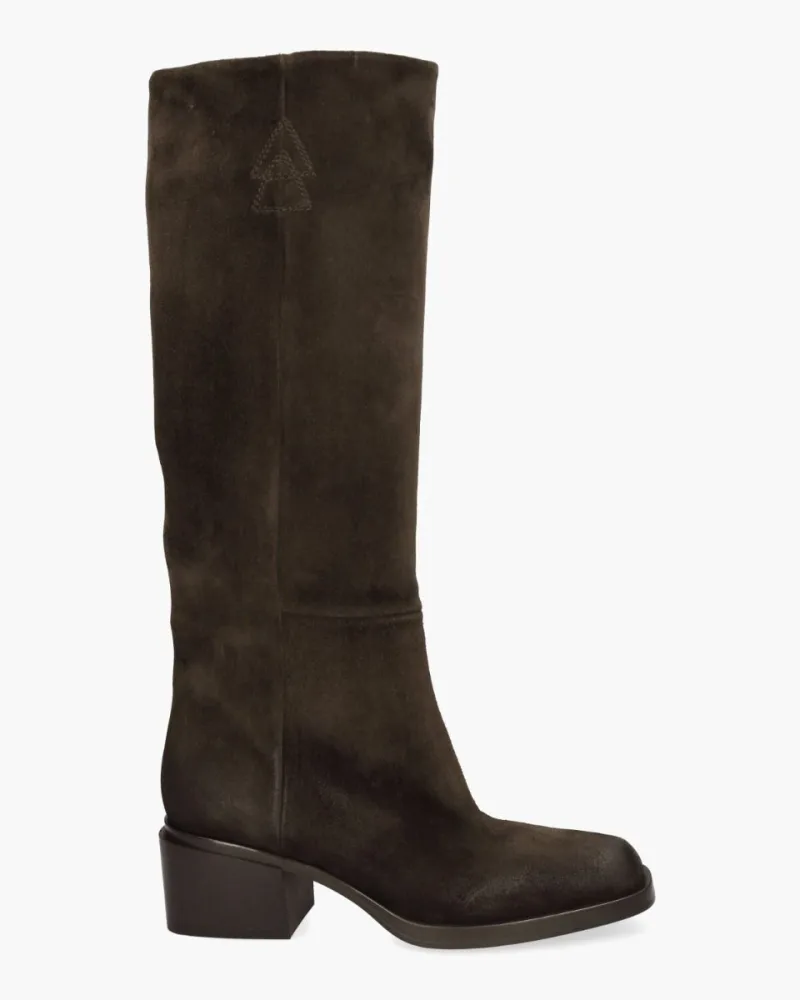 Elena Iachi E4412, laarzen voor dames in donkerbruin