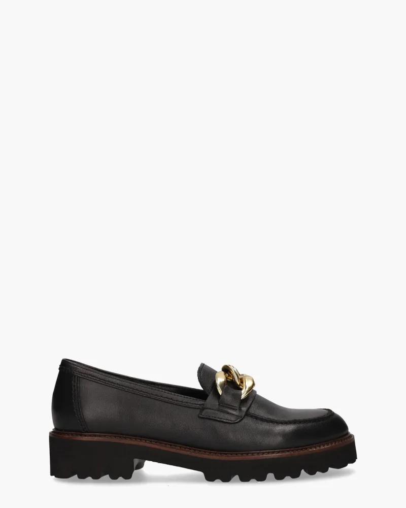 Gabor 35.241.27, instappers & loafers voor dames in zwart