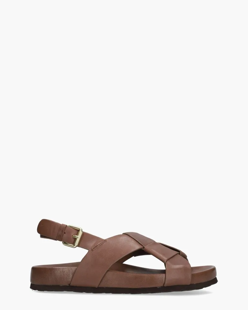 Miss Olivia Iris, sandalen voor dames in donkerbruin