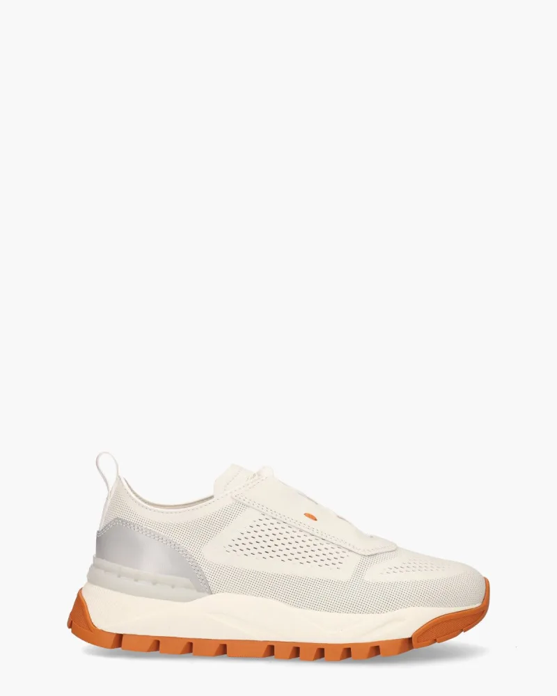 Santoni 21976, sneakers voor heren in wit