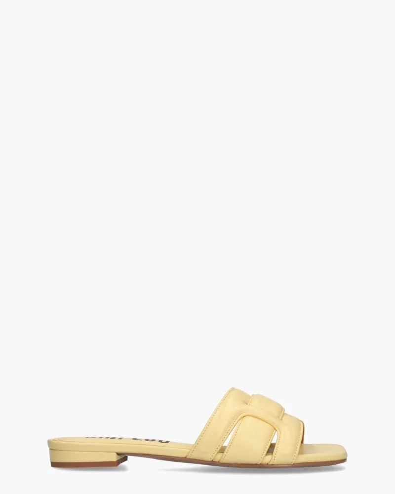Bibi Lou Holly Lichtgeel, slippers voor dames