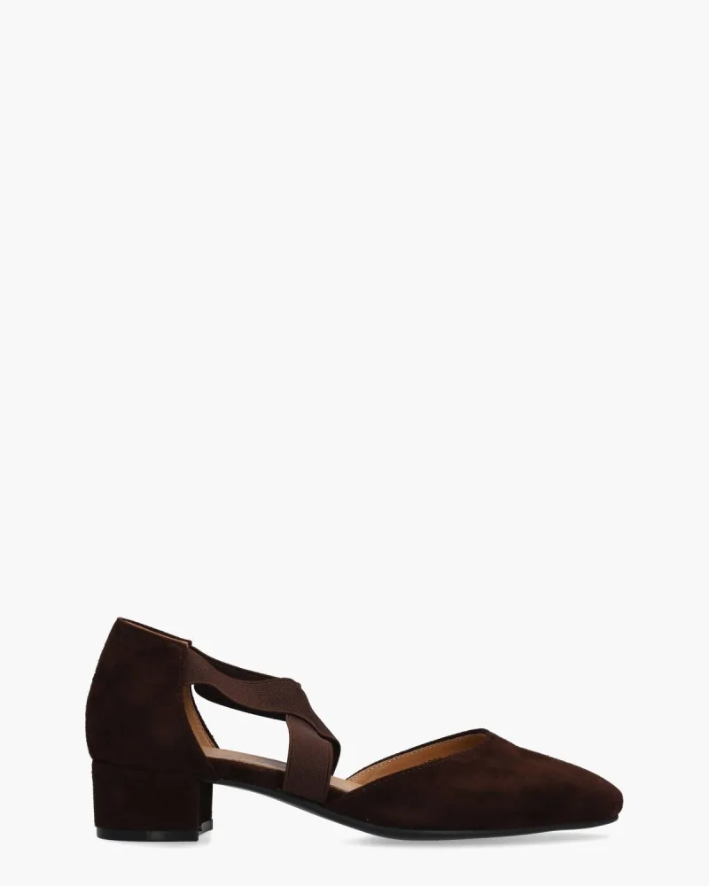 Di Lauro Dafne, pumps voor dames in donkerbruin
