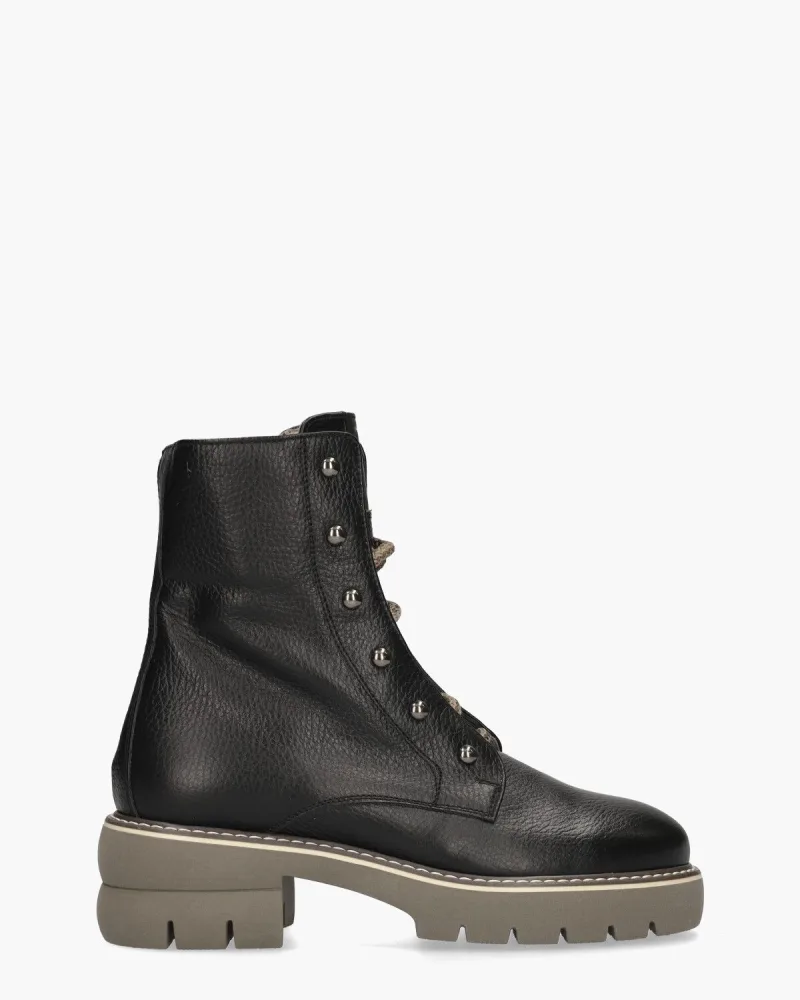 DLSport 6381, enkellaarsjes & boots voor dames in zwart