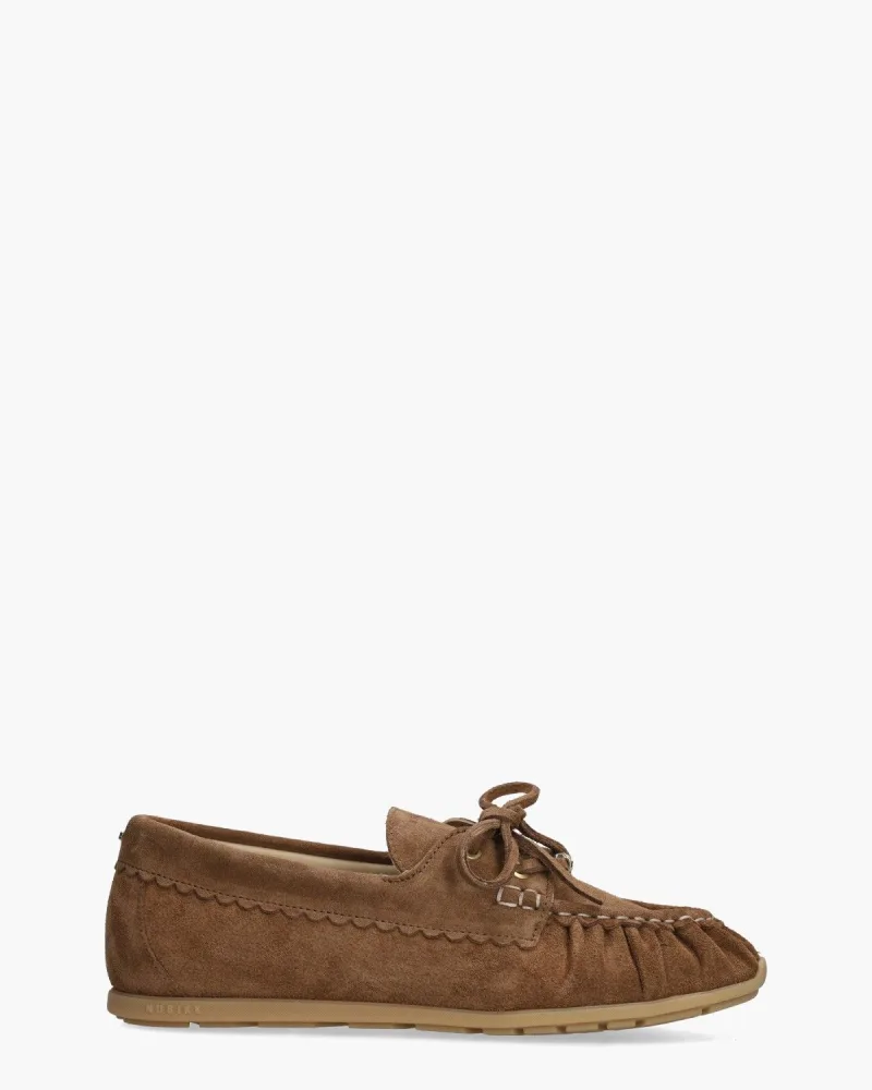 Nubikk Riley Jade, veterschoenen voor dames in bruin
