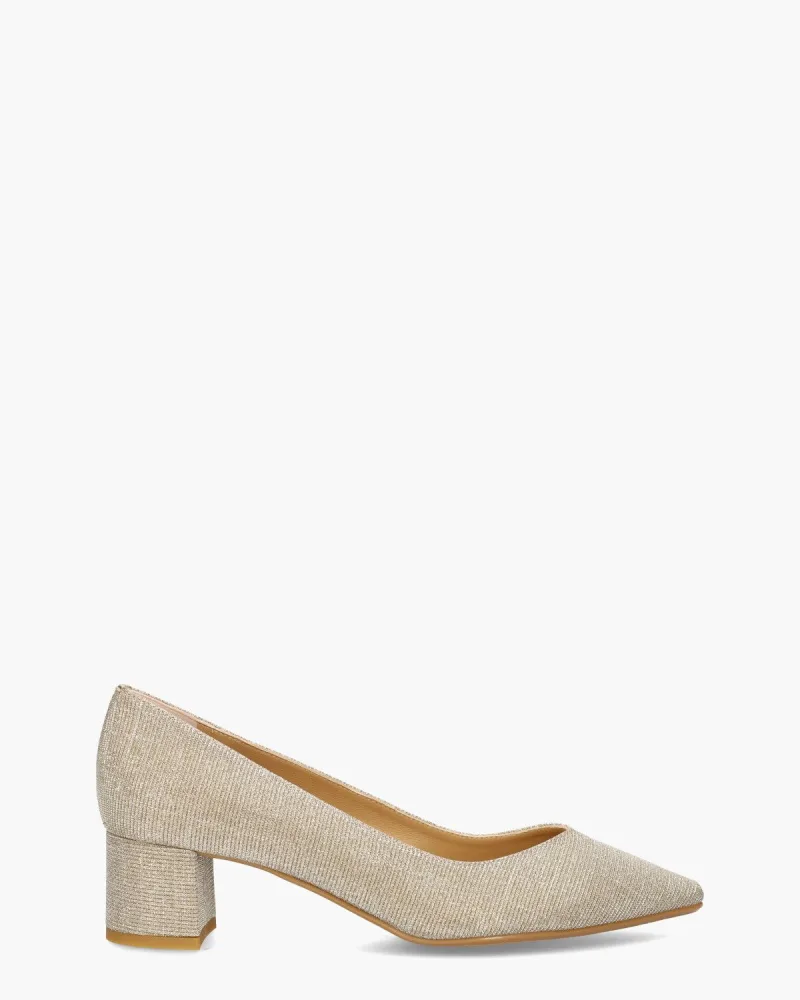 Nalini 23E065, pumps voor dames in beige/goud