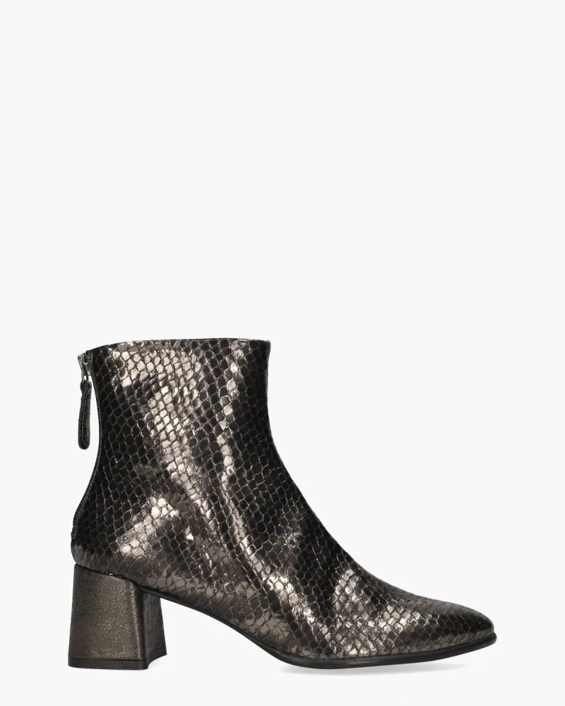 Zinda 2565 Zilvergrijs, enkellaarsjes & boots voor dames in grijs