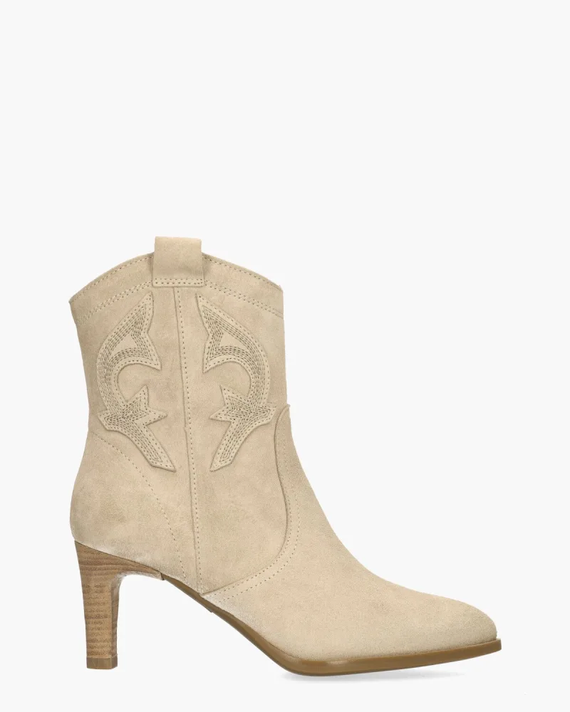 Alpe Beatrice 5367, enkellaarsjes & boots voor dames in beige