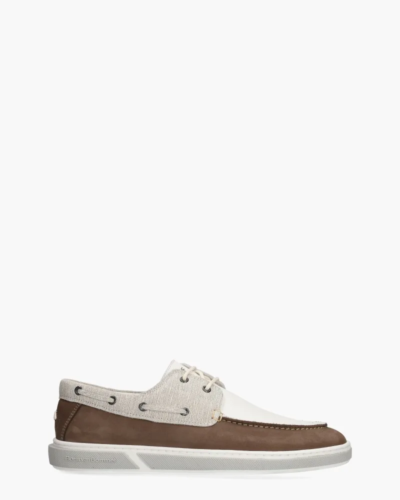 Floris Van Bommel De Booter 01.01, veterschoenen voor heren in beige