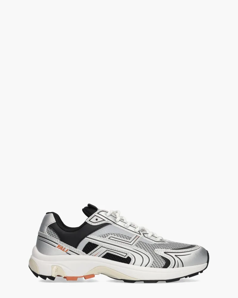 Filmore Yali, sneakers voor heren in zilver/zwart