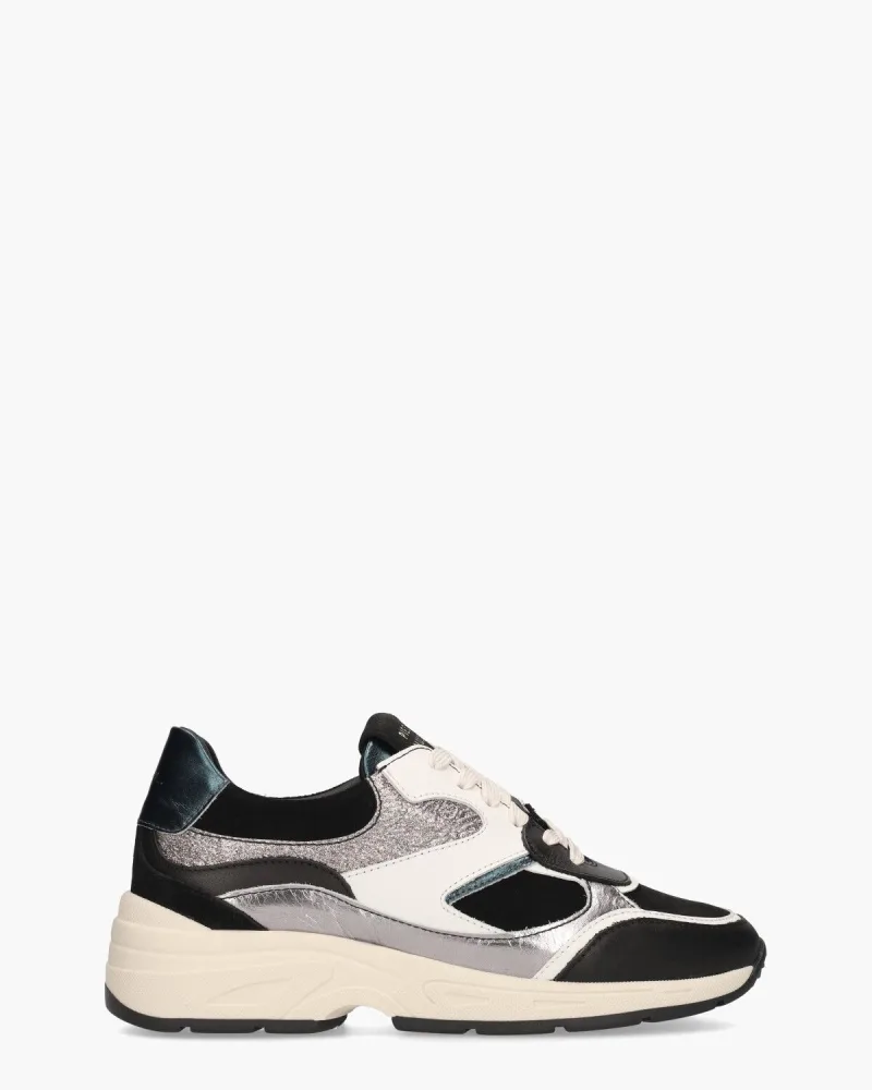 Piedi Nudi Talla 03.04, sneakers voor dames in zwart/multicolor