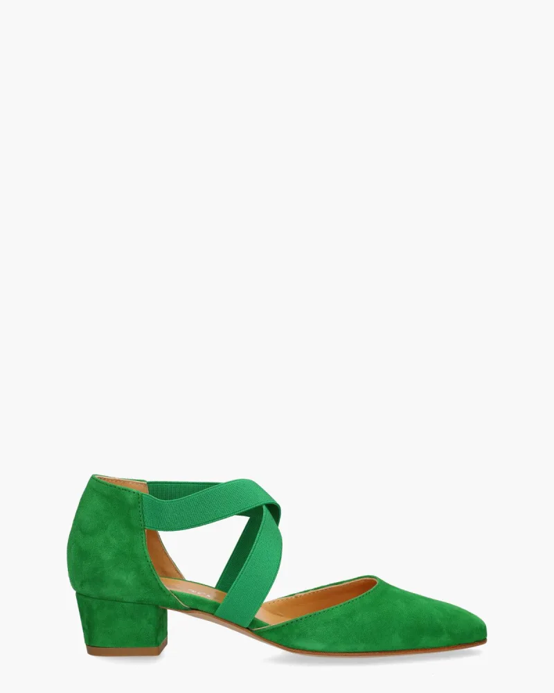 Cypres 3484, pumps voor dames in groen