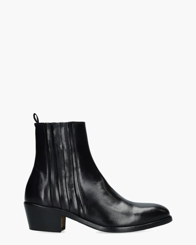 Jo Ghost 5281, enkellaarsjes & boots voor dames in zwart