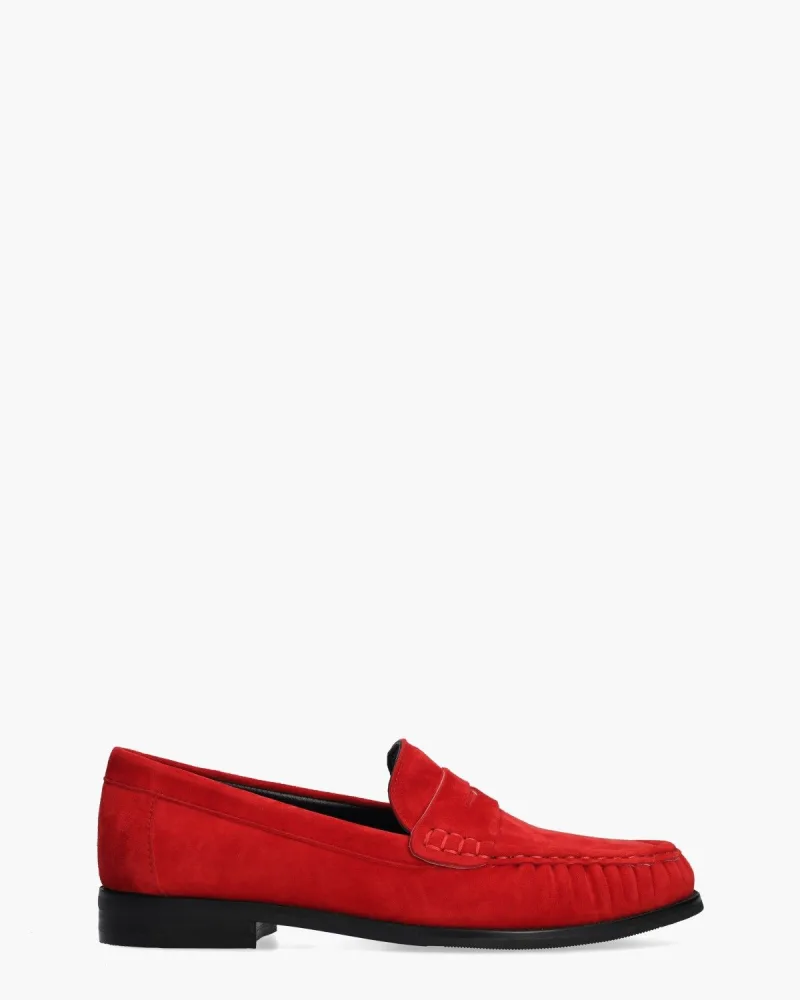 Di Lauro Delizia, instappers & loafers voor dames in rood