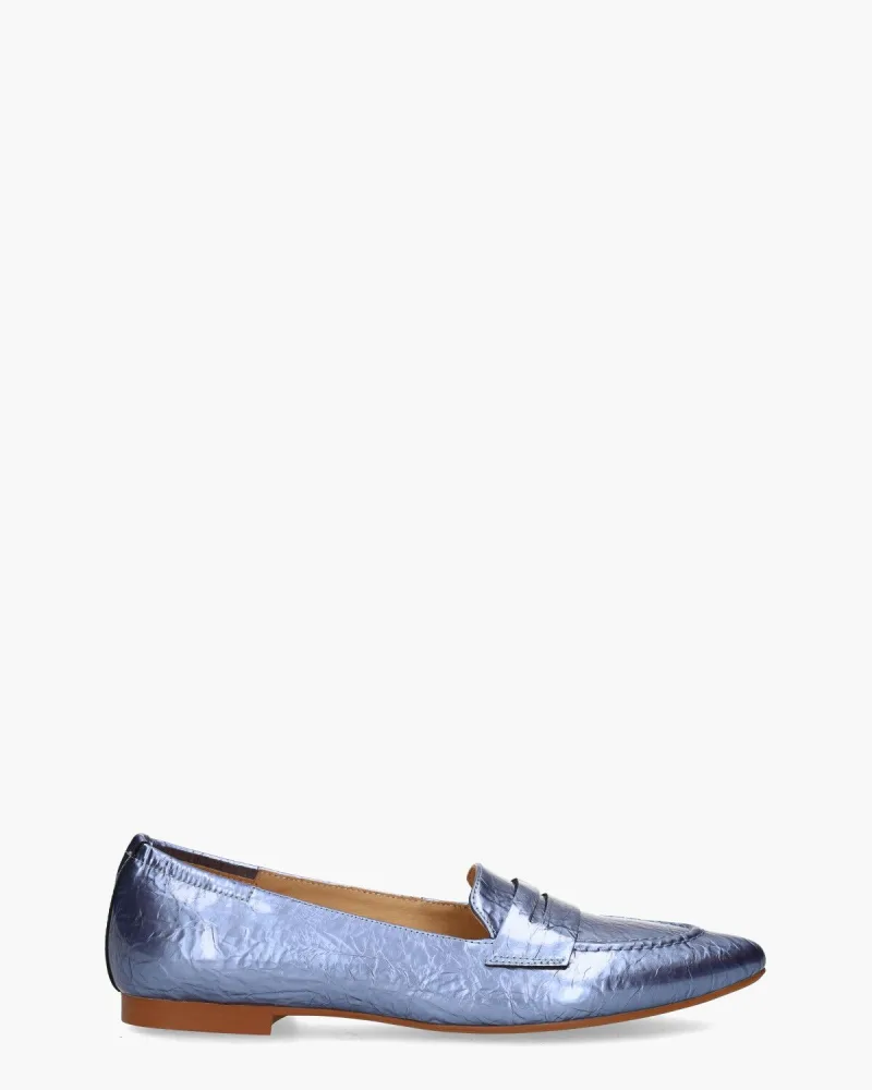 Di Lauro Tera, instappers & loafers voor dames in blauw