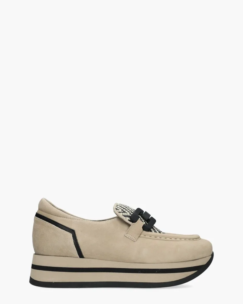 Softwaves Celine, instappers & loafers voor dames in beige