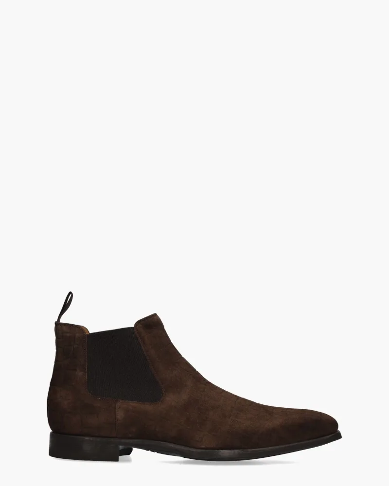Magnanni 20109, enkellaarsjes & boots voor heren in donkerbruin, foto 2 van 2